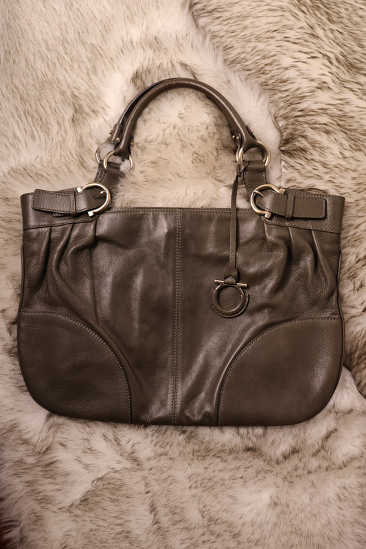 Salvatore Ferragamo Green Shoulder Bag