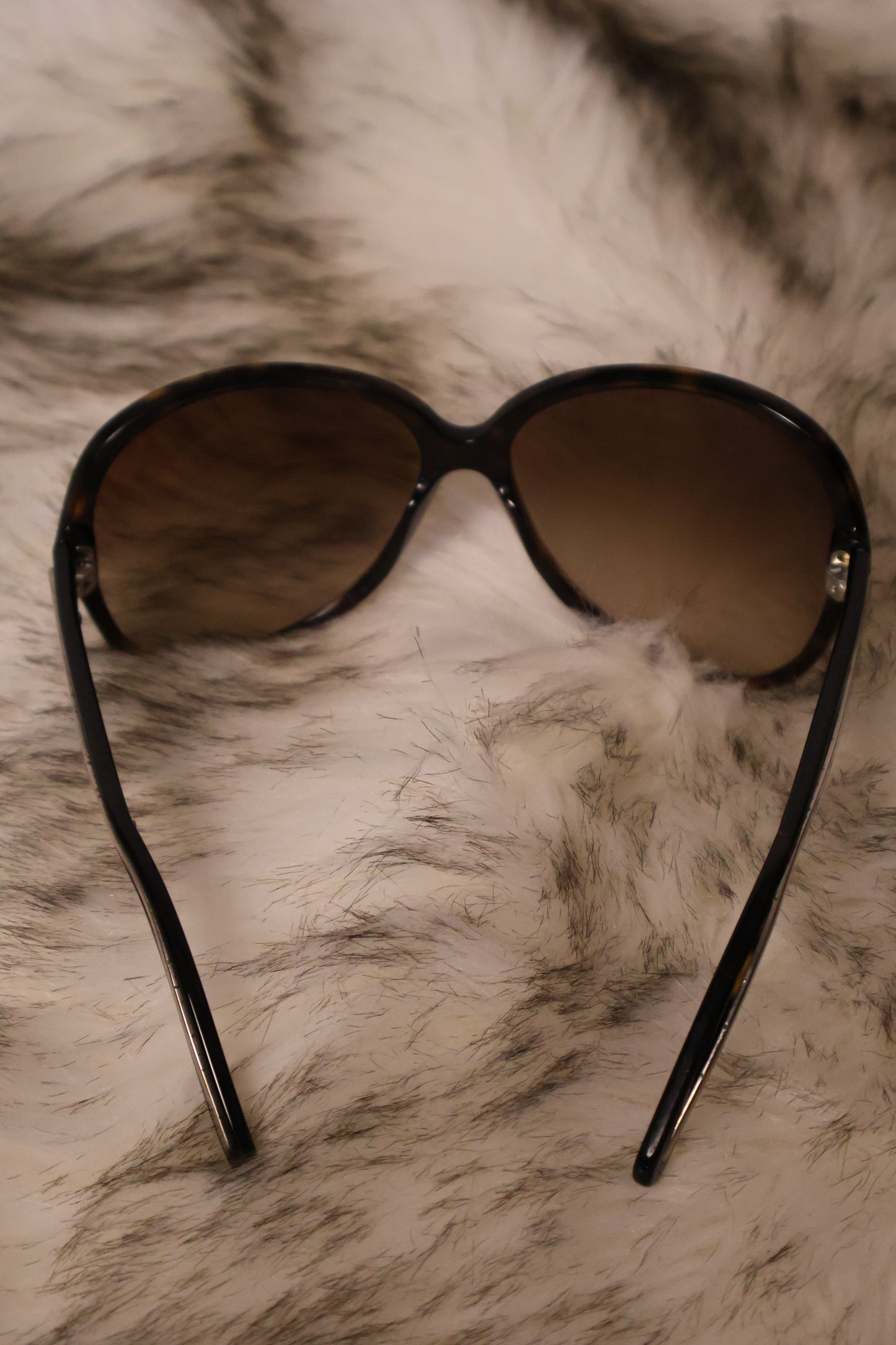 Prada Tortoise Frame Oversized Sunglasses