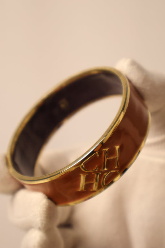 Carolina Herrera Orange Bangle Bracelet