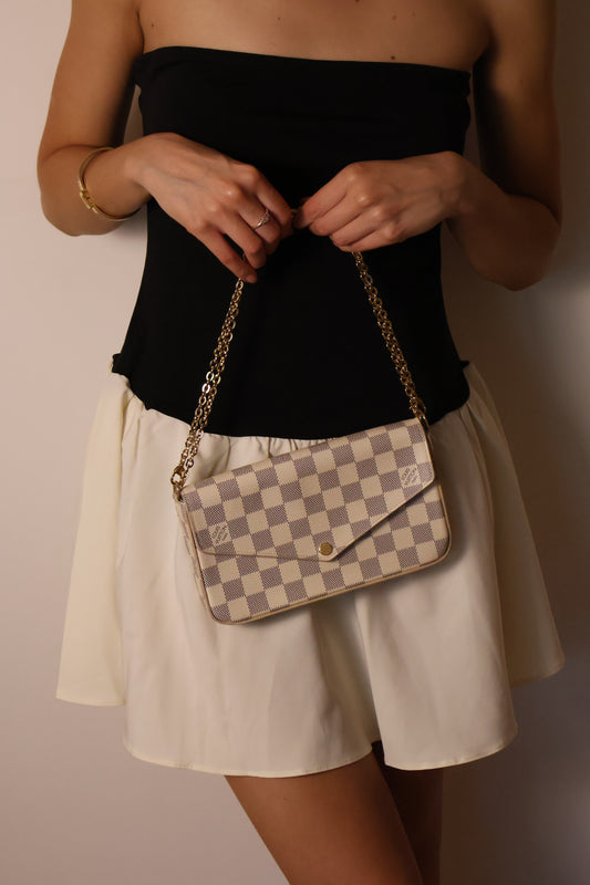 Louis Vuitton Pochette Félicie Damier Azur Canvas