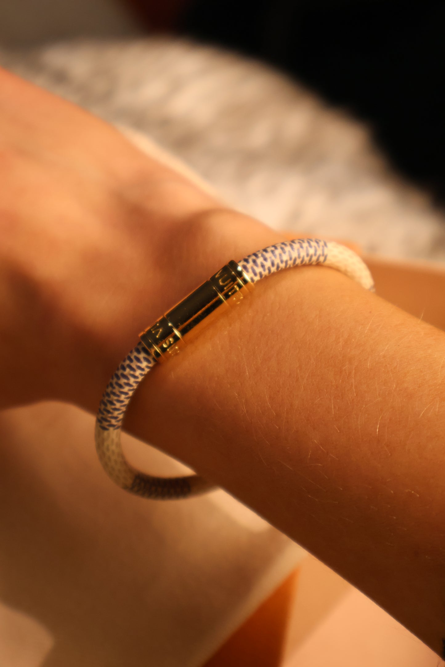 Louis Vuitton Keep It Bracelet Damier Azur