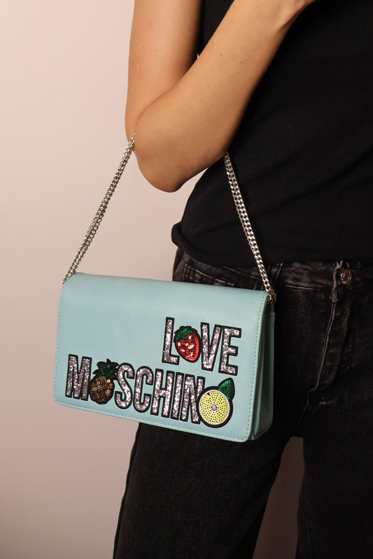Love Moschino Blue Crossbody Bag