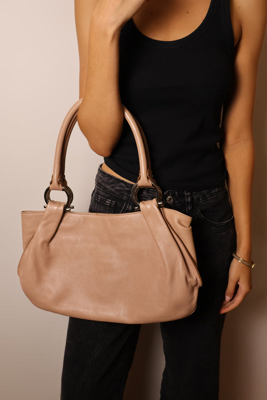 Salvatore Ferragamo Camel Shoulder Bag