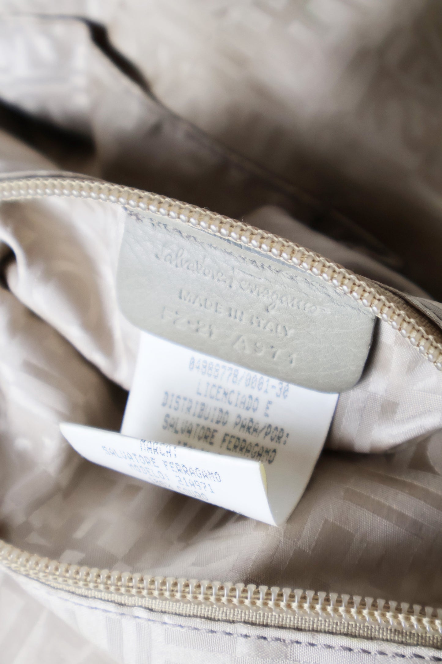 Salvatore Ferragamo Grey Tote Bag