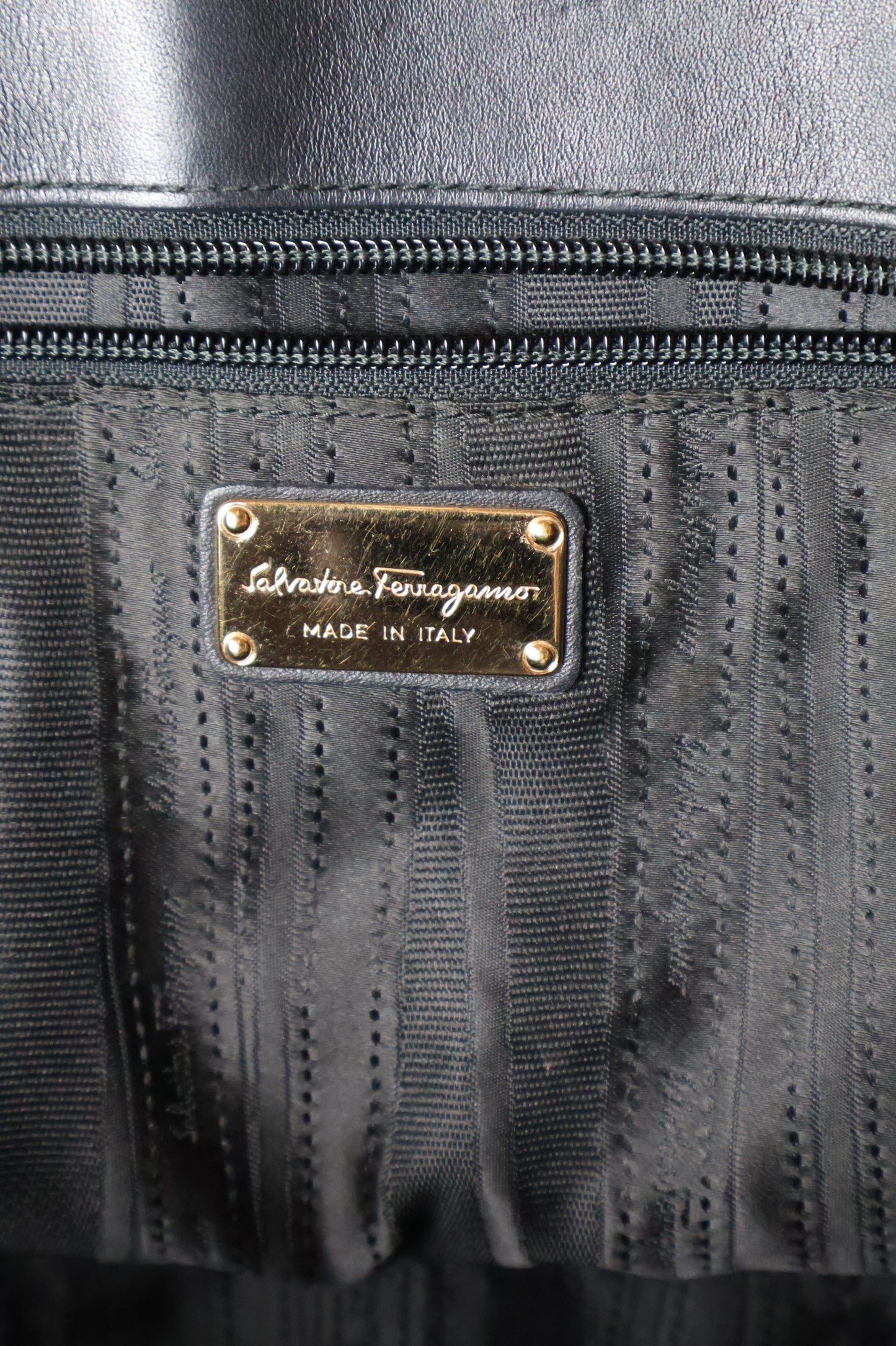 Salvatore Ferragamo Black Tote Bag