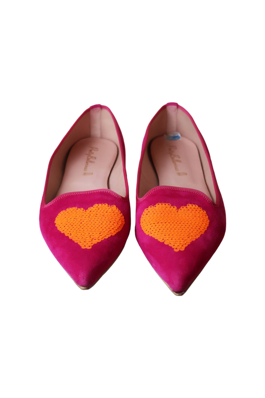 Pretty Ballerinas Pink Pointed Ballet Flats