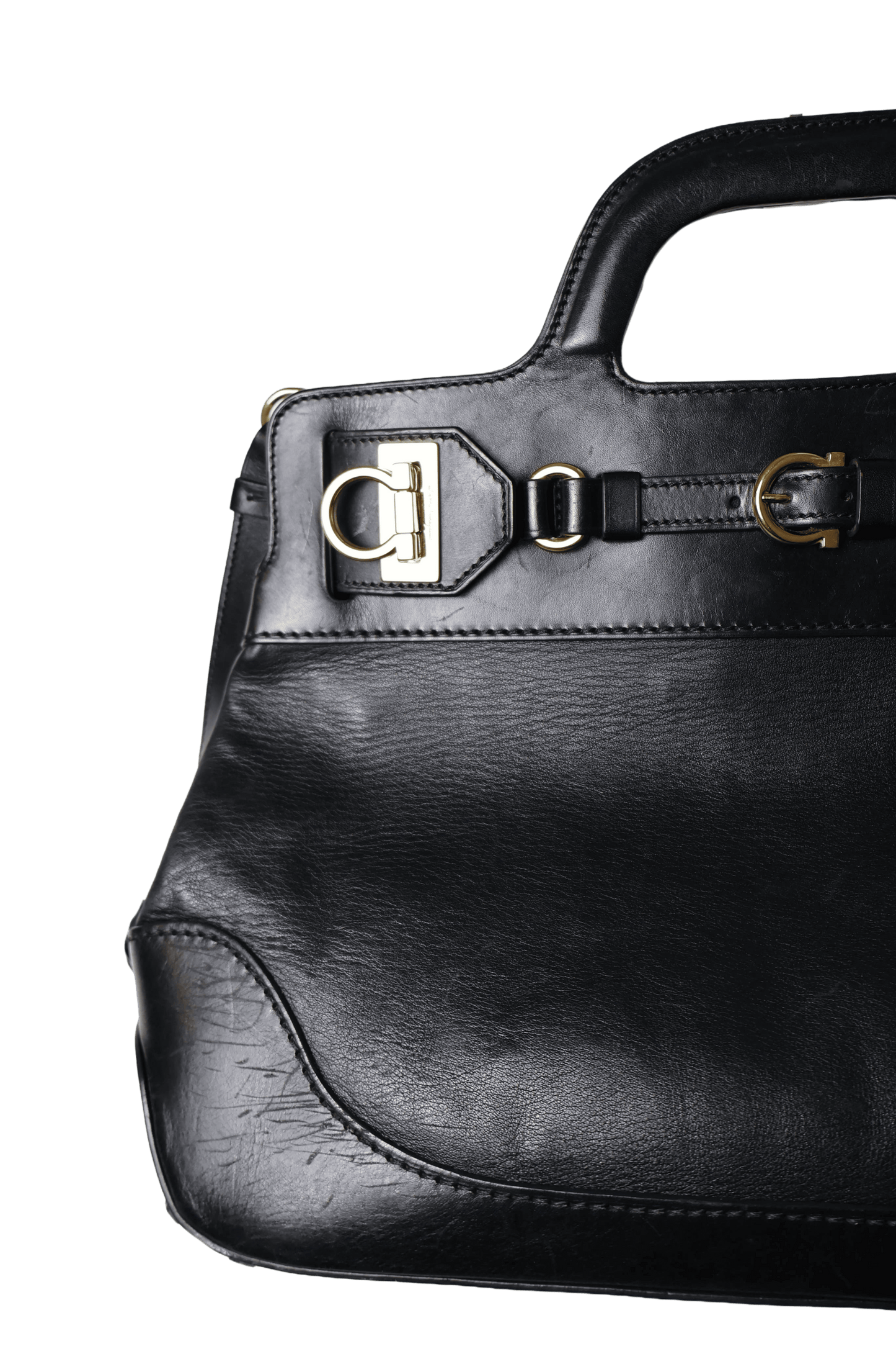 Salvatore Ferragamo Black Tote Bag