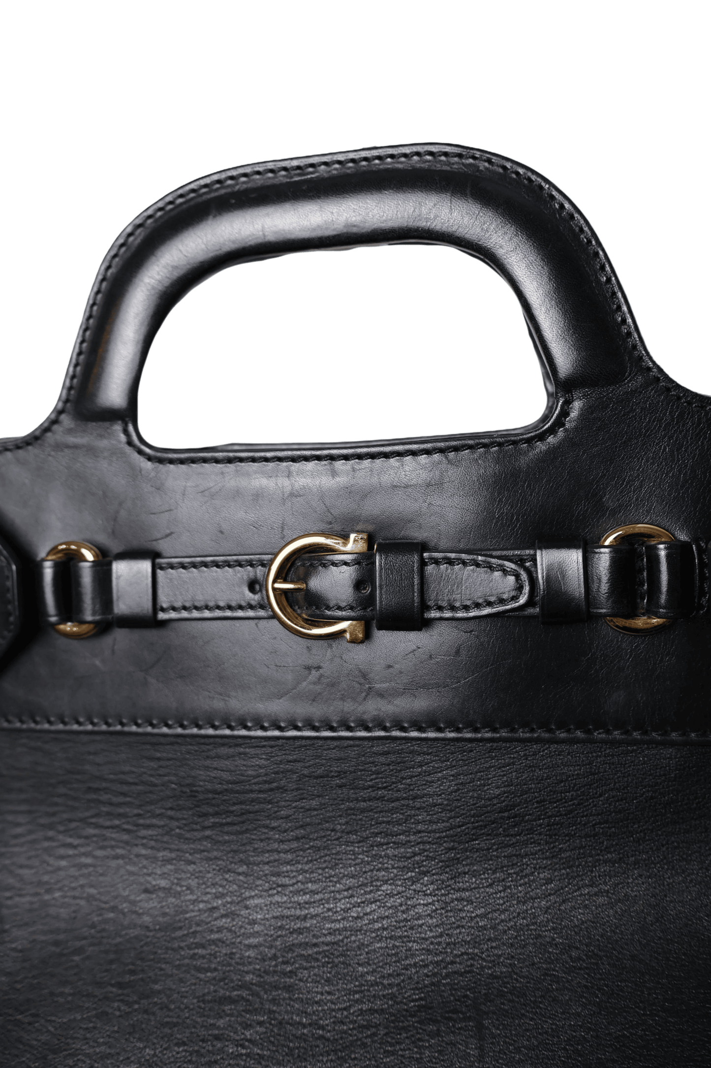 Salvatore Ferragamo Black Tote Bag