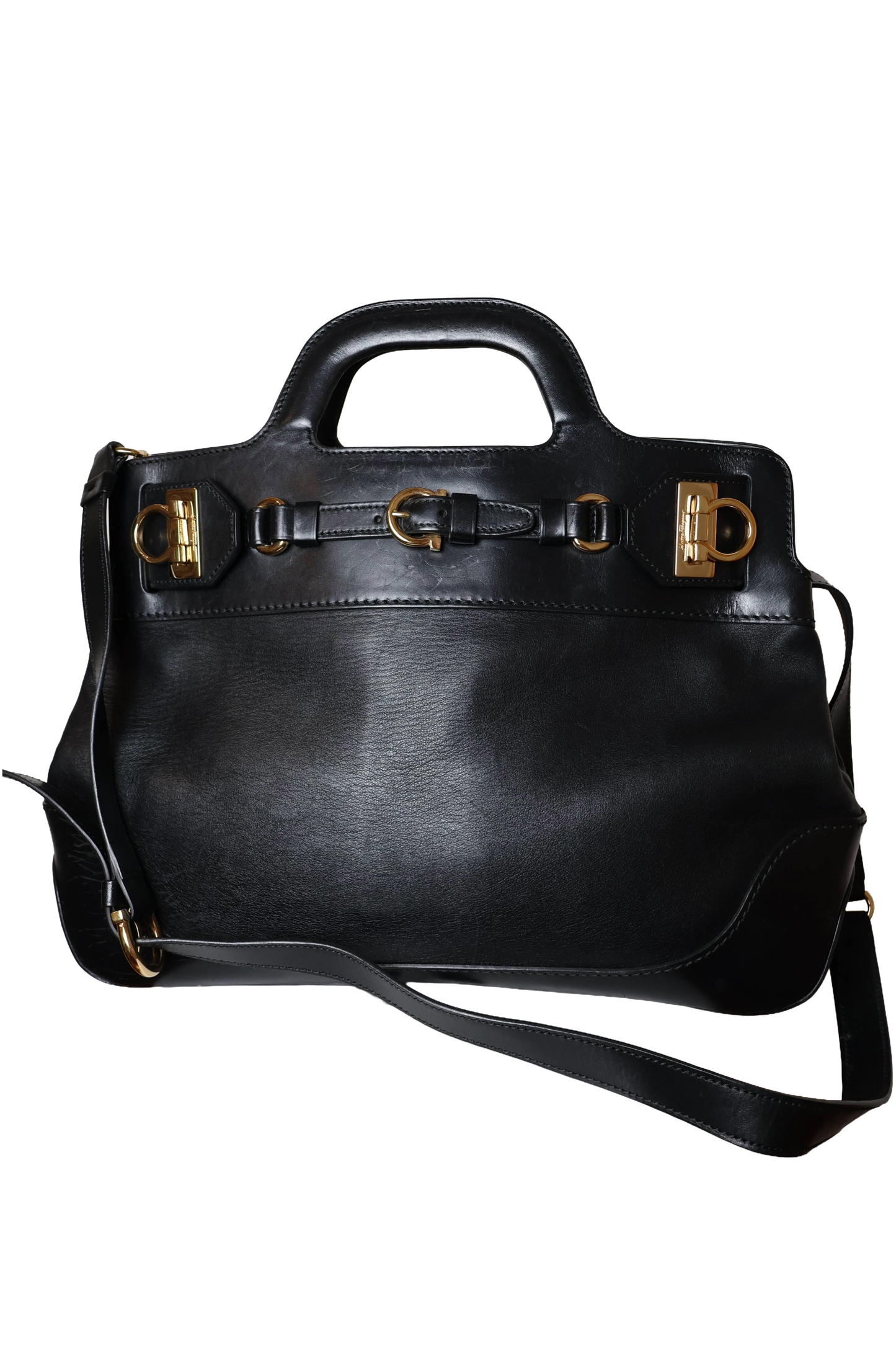 Salvatore Ferragamo Black Tote Bag