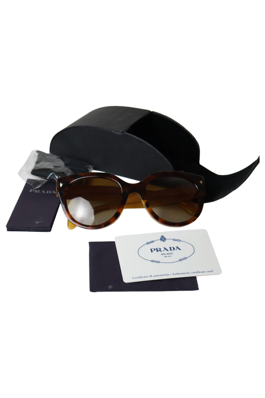 Prada SPR 17O Sunglasses – Havana Brown Gradient