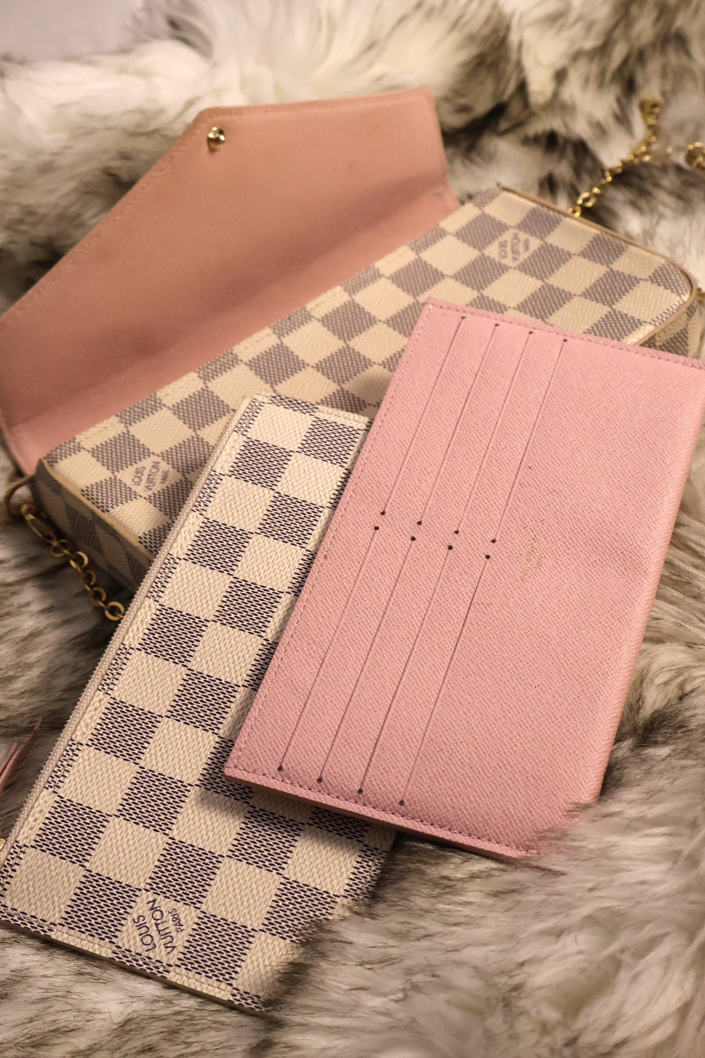 Louis Vuitton Pochette Félicie Damier Azur Canvas