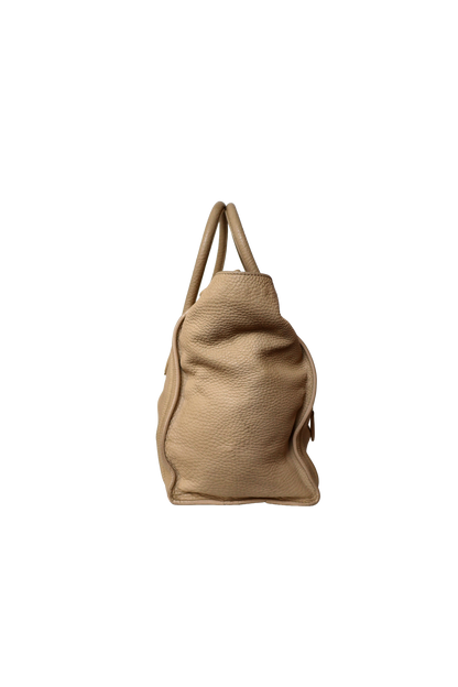 Celine Mini Drummed Calfskin Luggage Tote