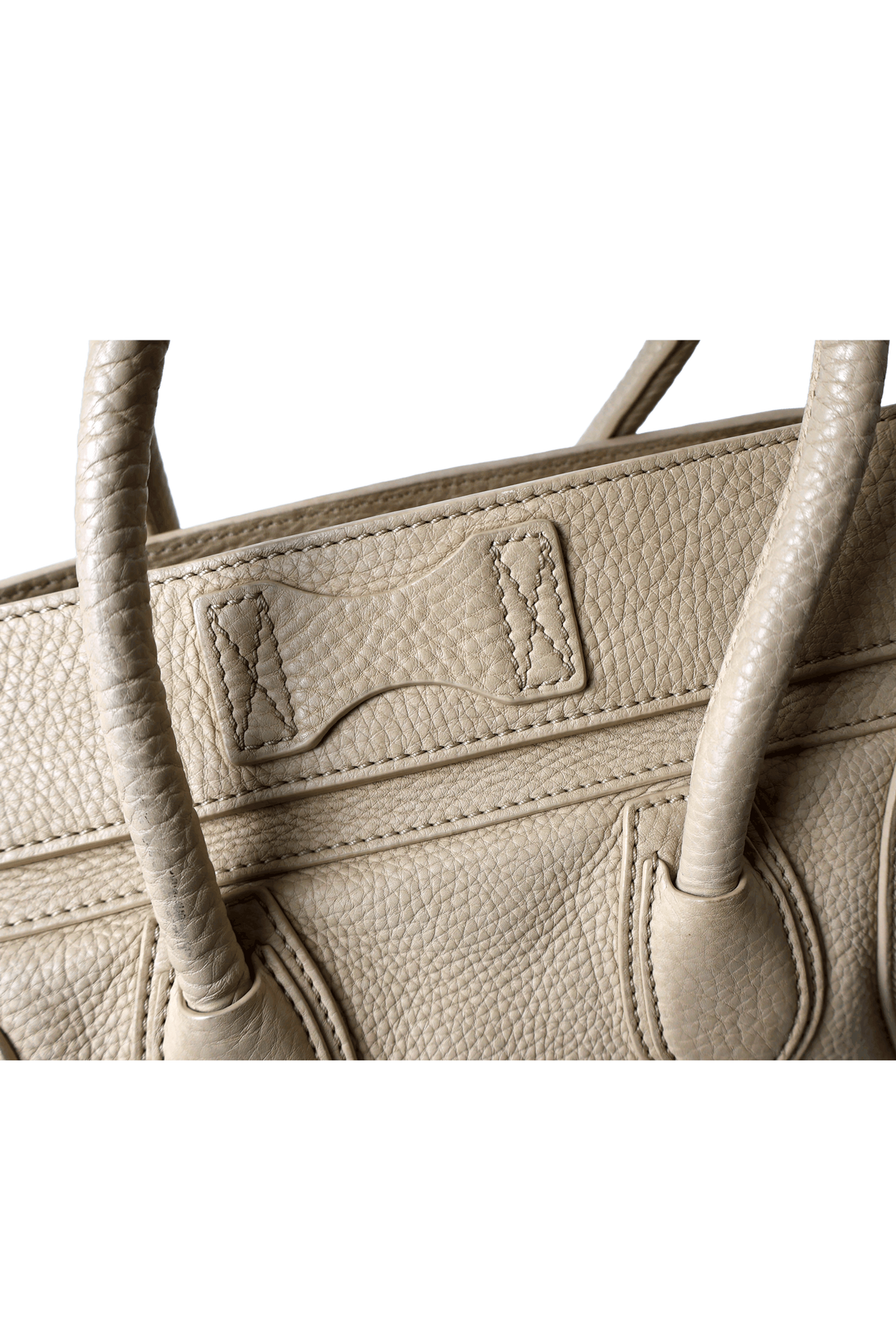 Celine Mini Drummed Calfskin Luggage Tote