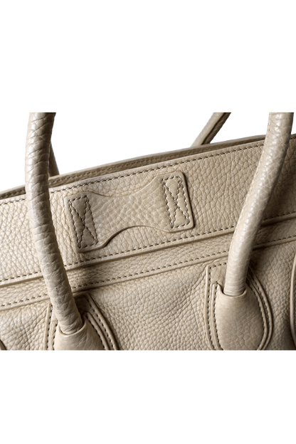Celine Mini Drummed Calfskin Luggage Tote