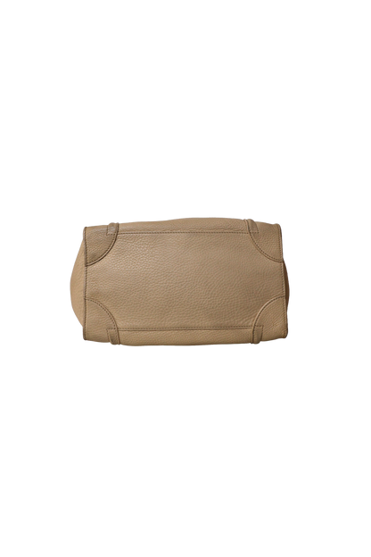 Celine Mini Drummed Calfskin Luggage Tote