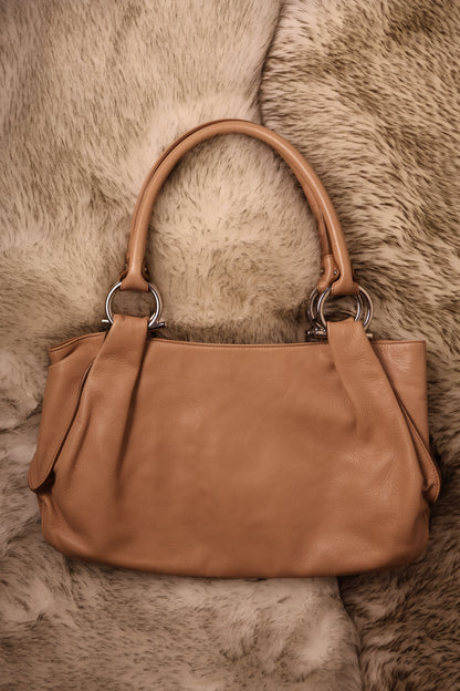Salvatore Ferragamo Camel Shoulder Bag