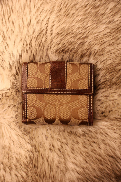 Coach Signature Canvas Wallet