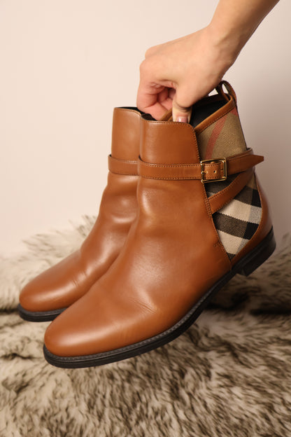 Burberry Leather Ankle Boots