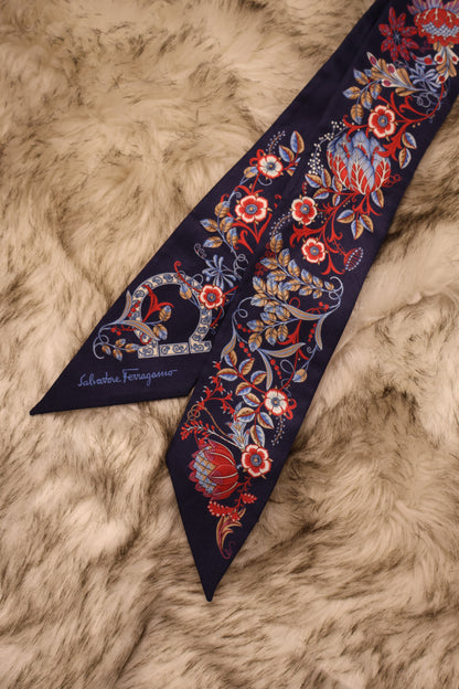 Salvatore Ferragamo Silk Bandeau Scarf