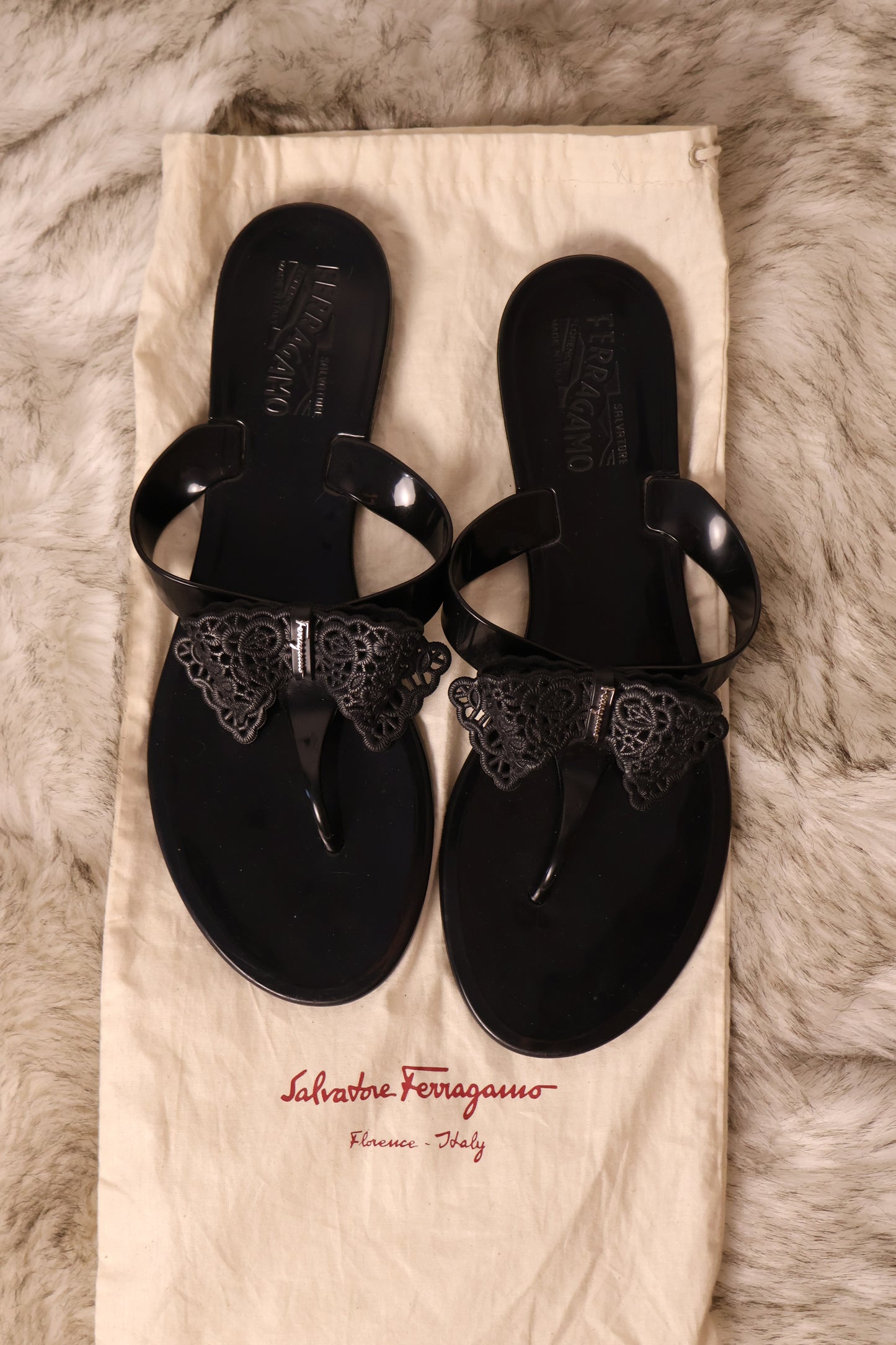 Sandálias de Plástico Pandy Salvatore Ferragamo