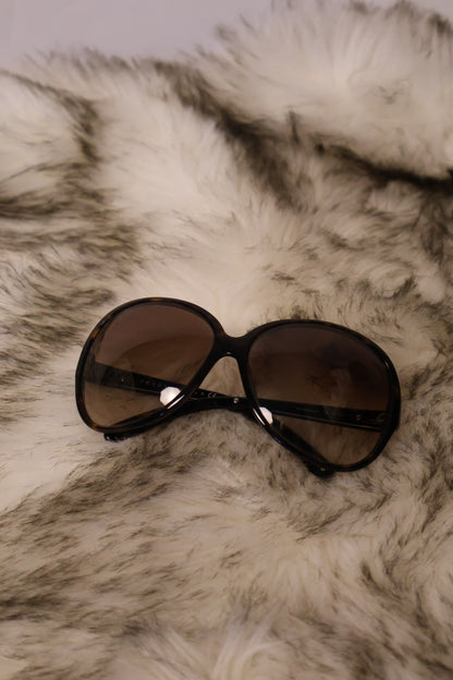 Prada Tortoise Frame Oversized Sunglasses