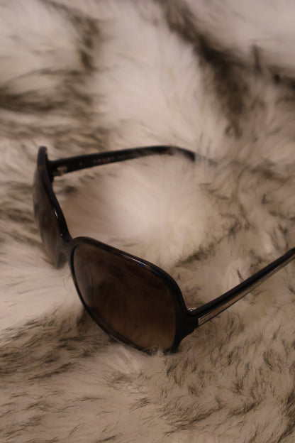 Prada Tortoise Frame Oversized Sunglasses