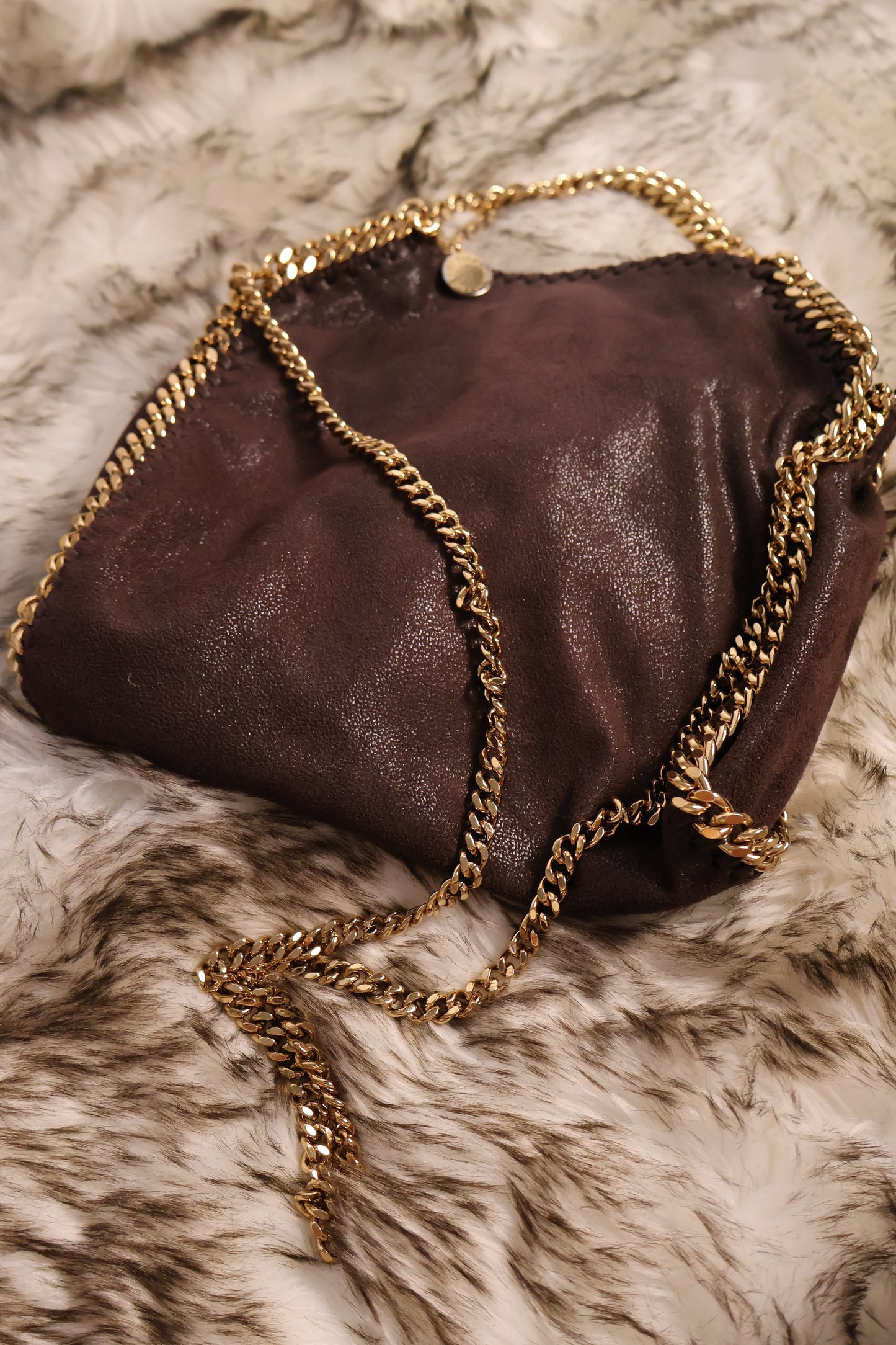 Stella McCartney Falabella Mini Tote Brown
