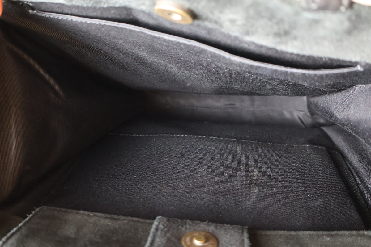Saint Laurent Suede Stitch Tote