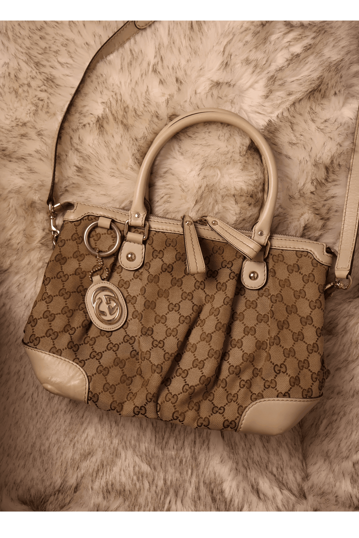 Gucci GG Canvas Sukey Satchel