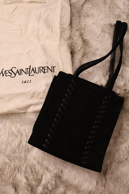Saint Laurent Suede Stitch Tote