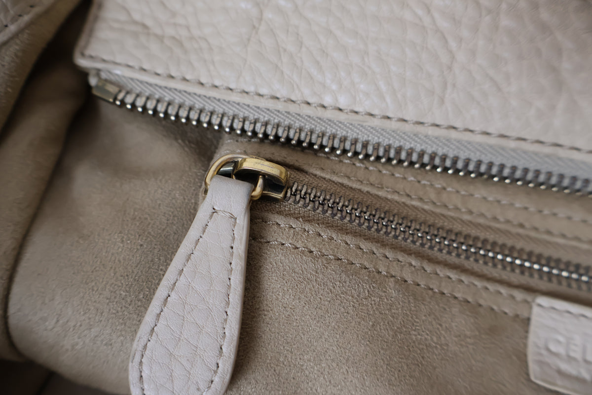 Celine Mini Drummed Calfskin Luggage Tote