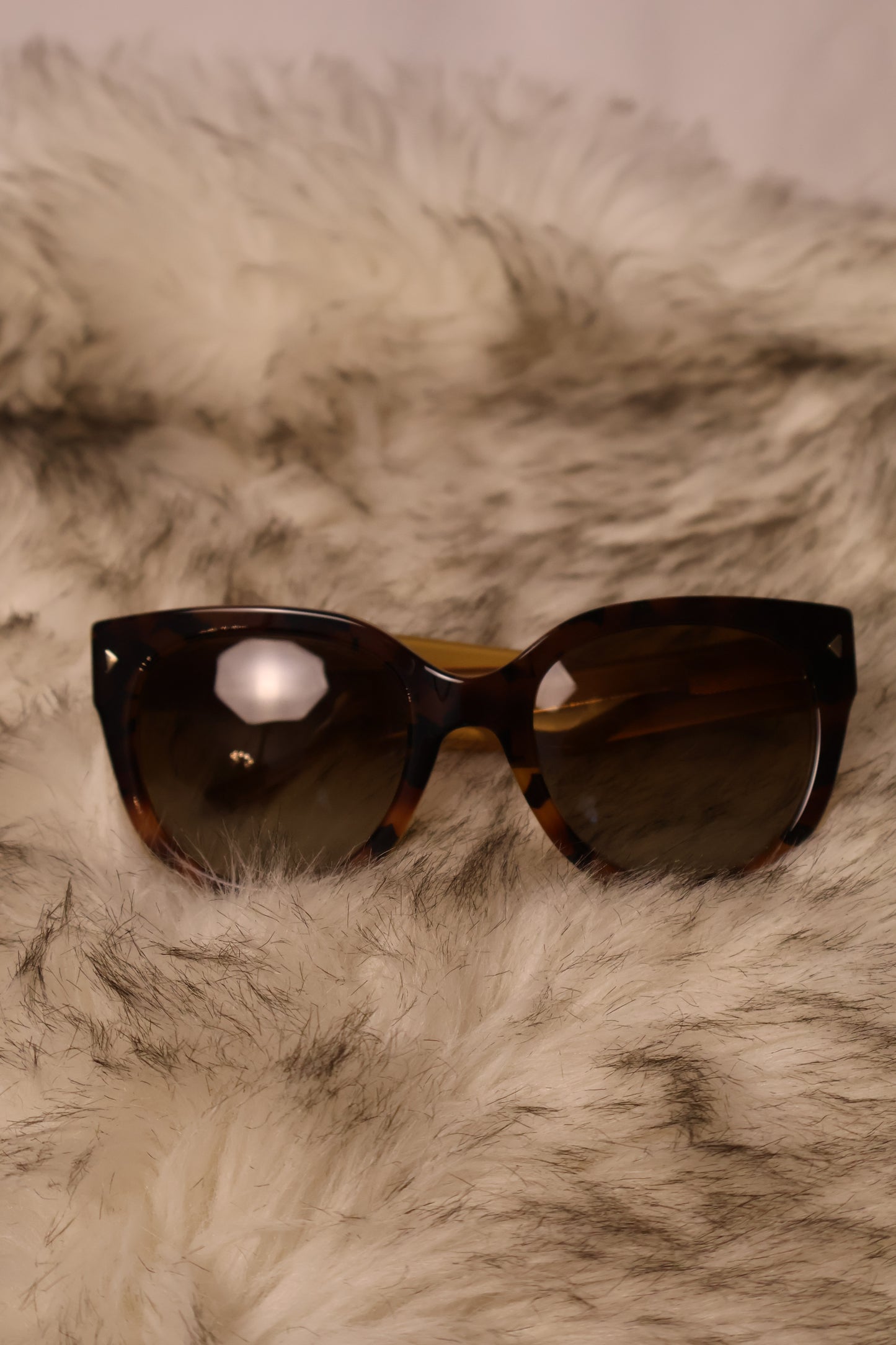 Prada SPR 17O Sunglasses – Havana Brown Gradient