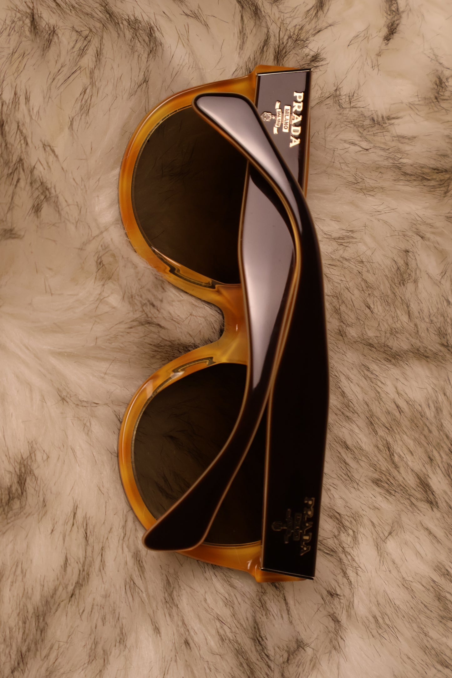 Prada SPR 17O Sunglasses – Havana Brown Gradient