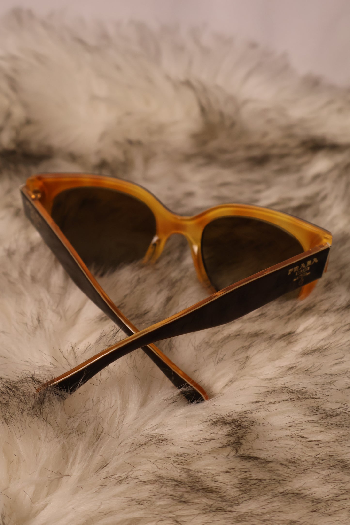 Prada SPR 17O Sunglasses – Havana Brown Gradient