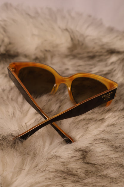 Prada SPR 17O Sunglasses – Havana Brown Gradient