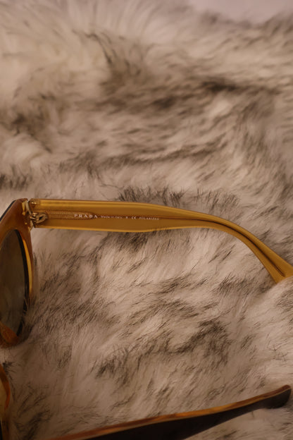 Prada SPR 17O Sunglasses – Havana Brown Gradient