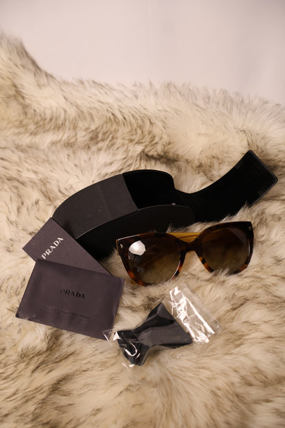 Prada SPR 17O Sunglasses – Havana Brown Gradient