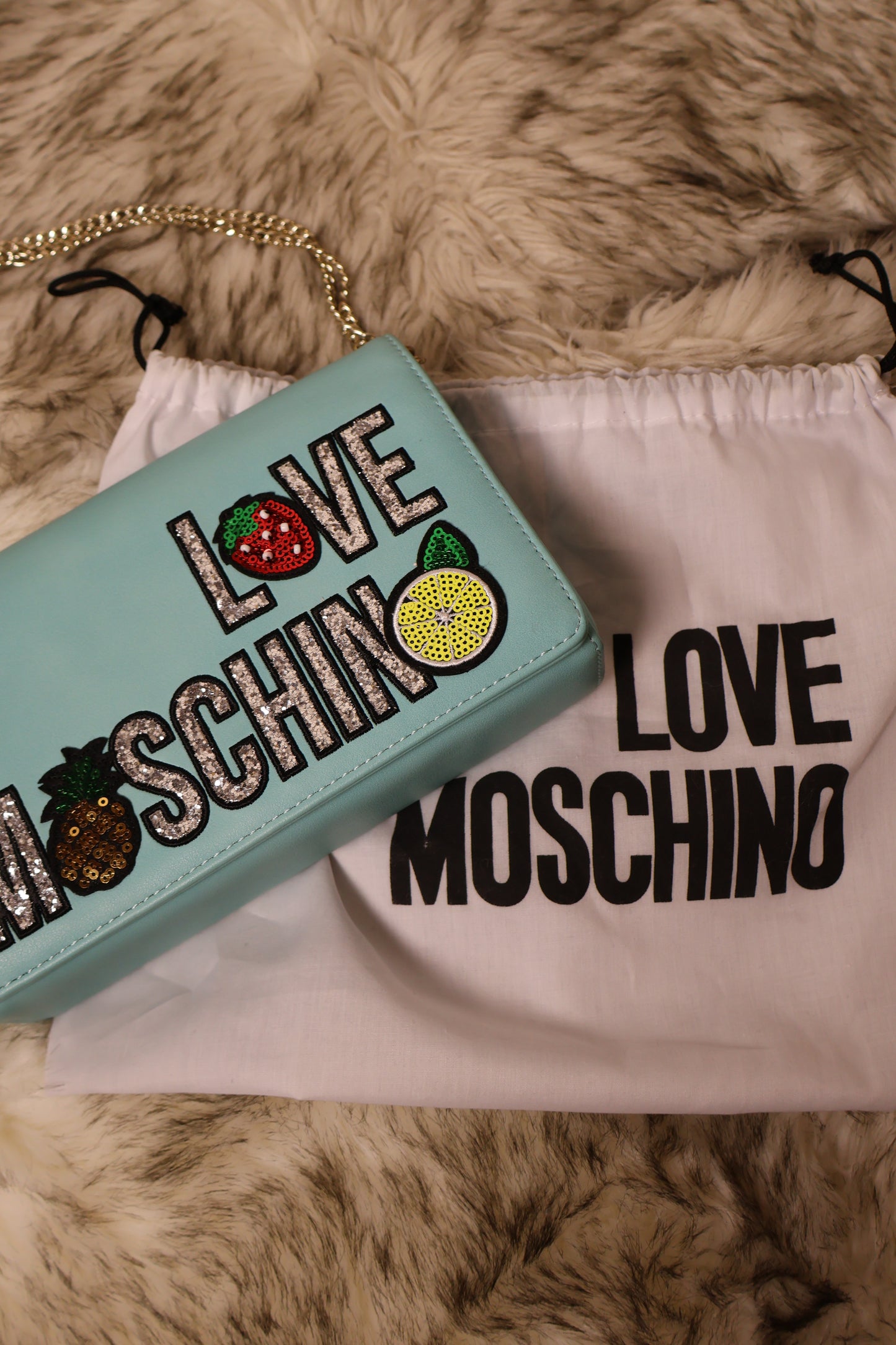 Love Moschino Blue Crossbody Bag