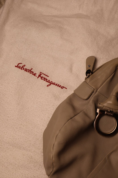 Salvatore Ferragamo Grey Tote Bag