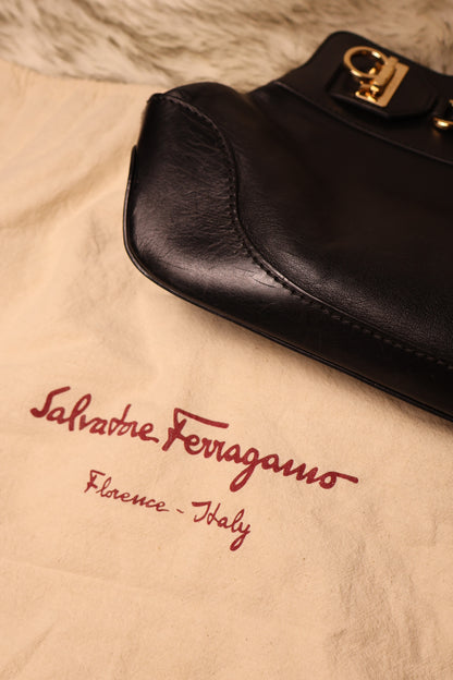Salvatore Ferragamo Black Tote Bag