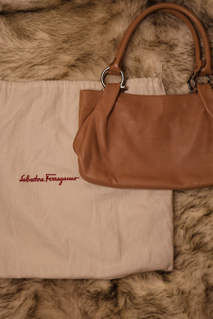 Salvatore Ferragamo Camel Shoulder Bag
