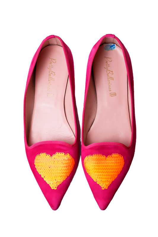 Pretty Ballerinas Pink Pointed Ballet Flats