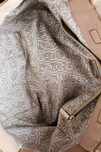 Salvatore Ferragamo Camel Shoulder Bag