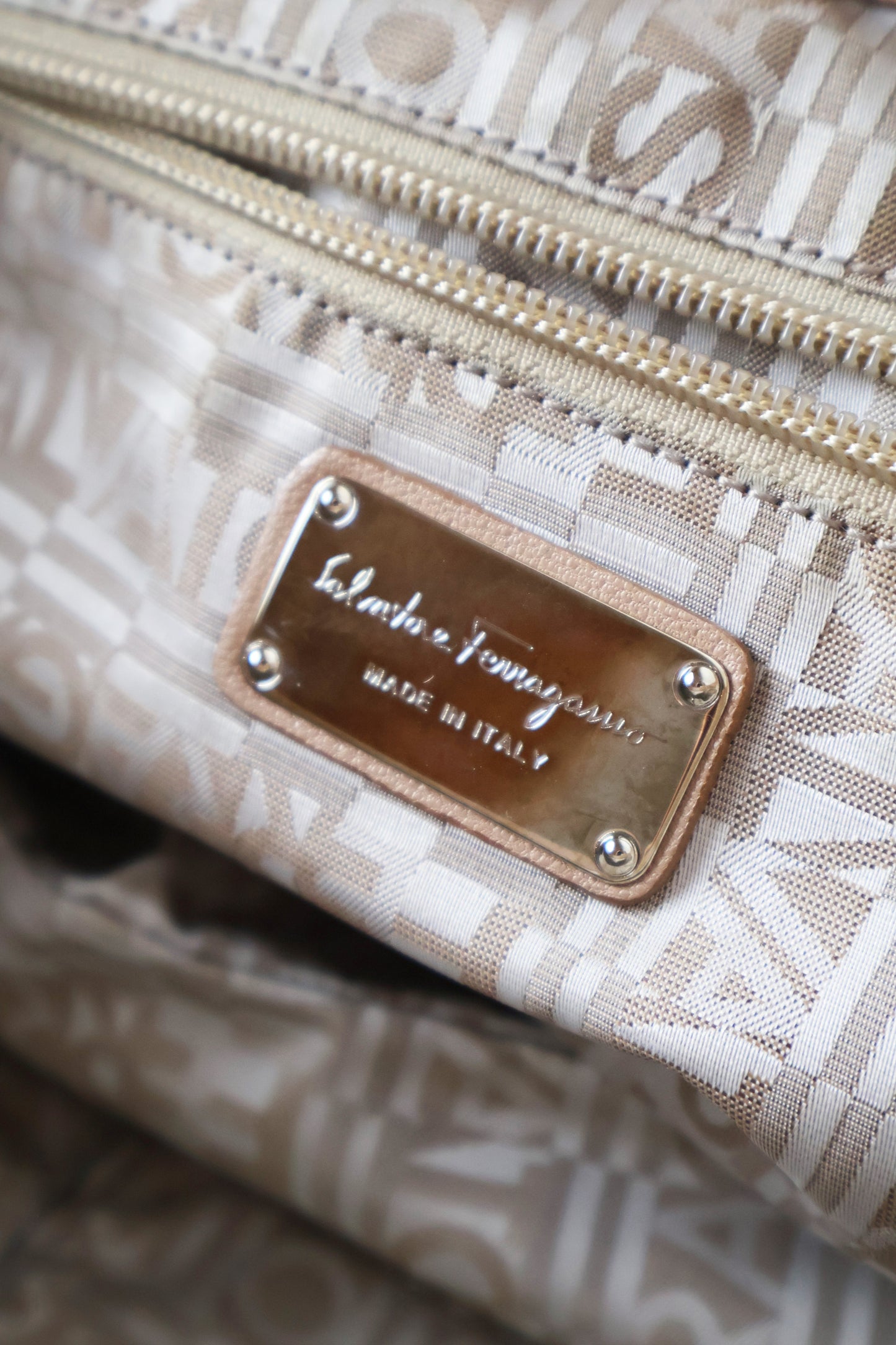 Salvatore Ferragamo Camel Shoulder Bag