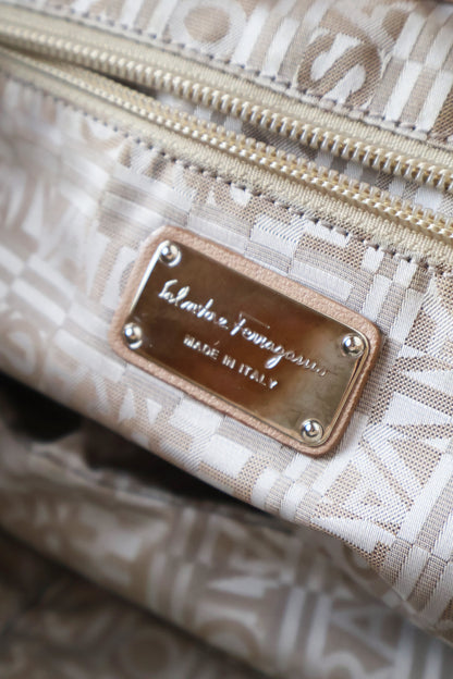 Salvatore Ferragamo Camel Shoulder Bag
