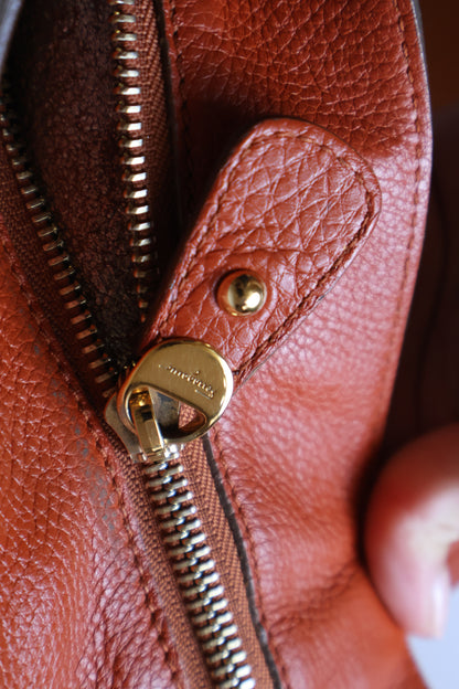 Salvatore Ferragamo Orange Tote Bag