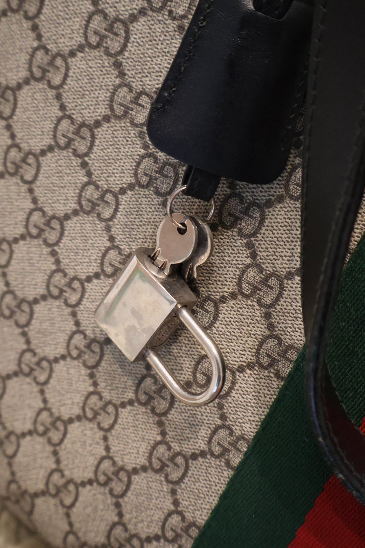 Gucci GG Supreme Web Duffle Bag