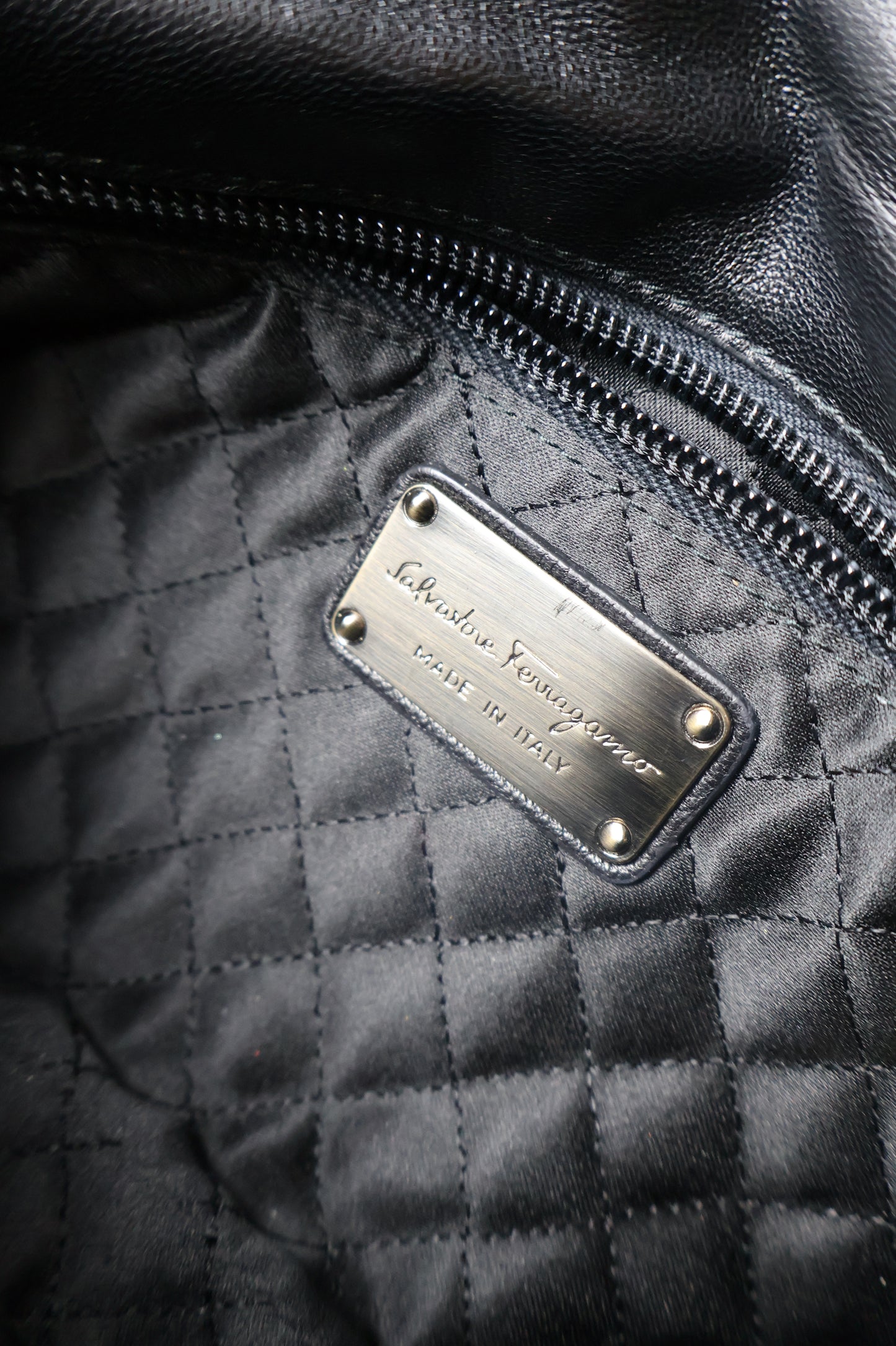 Salvatore Ferragamo Satin Shoulder Bag