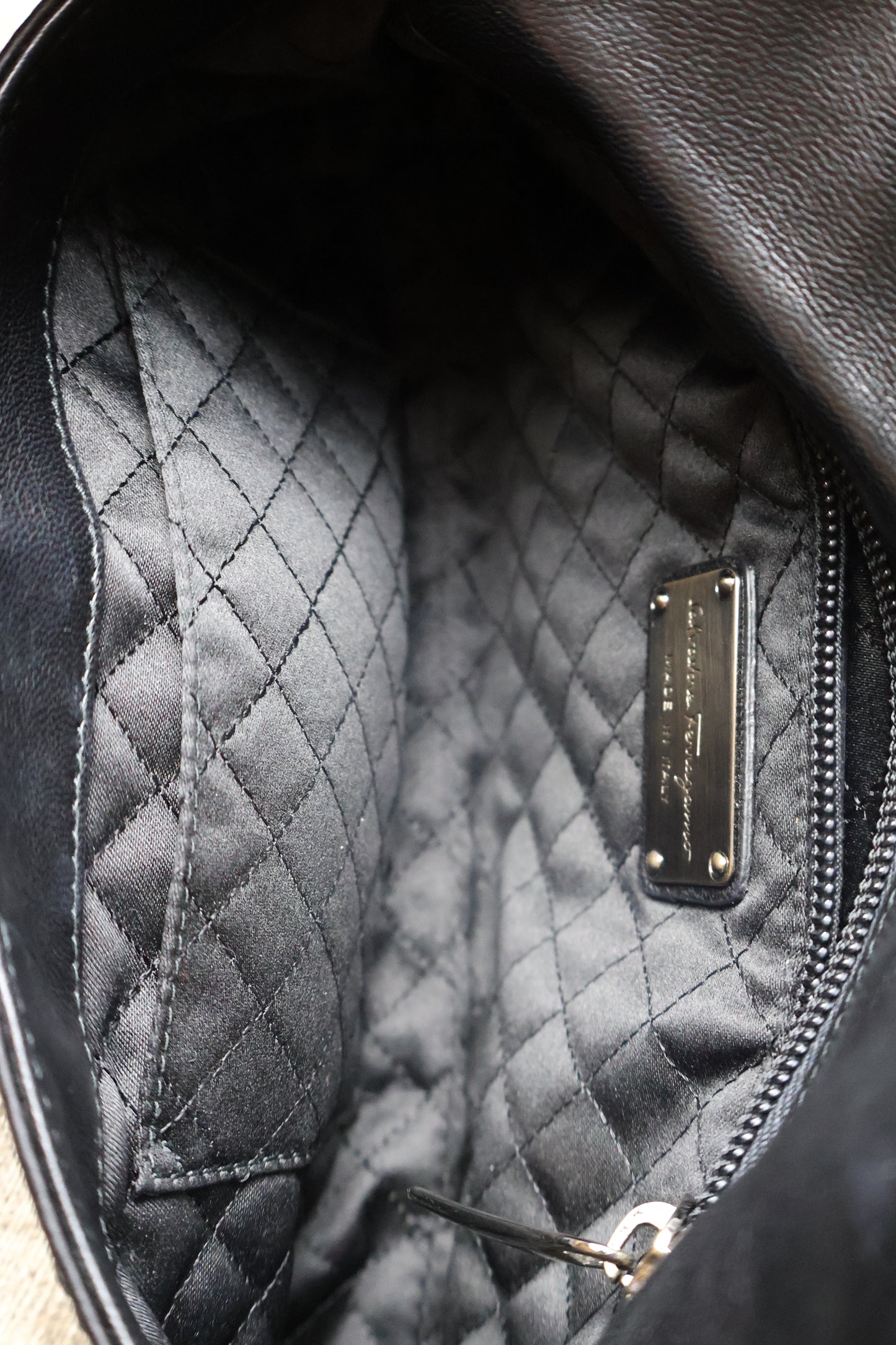 Salvatore Ferragamo Satin Shoulder Bag