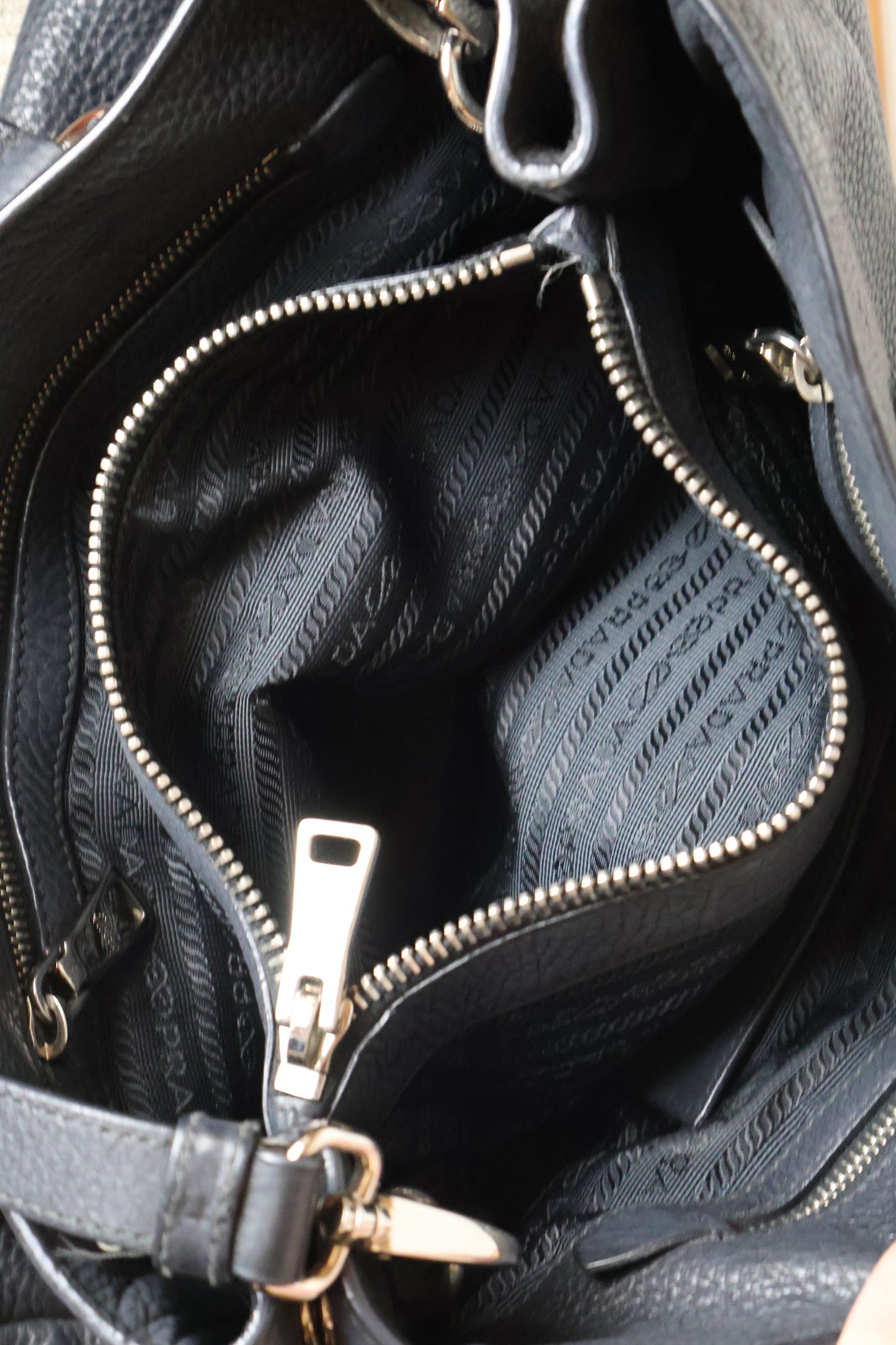 Prada Vitello Daino Leather Tote Bag